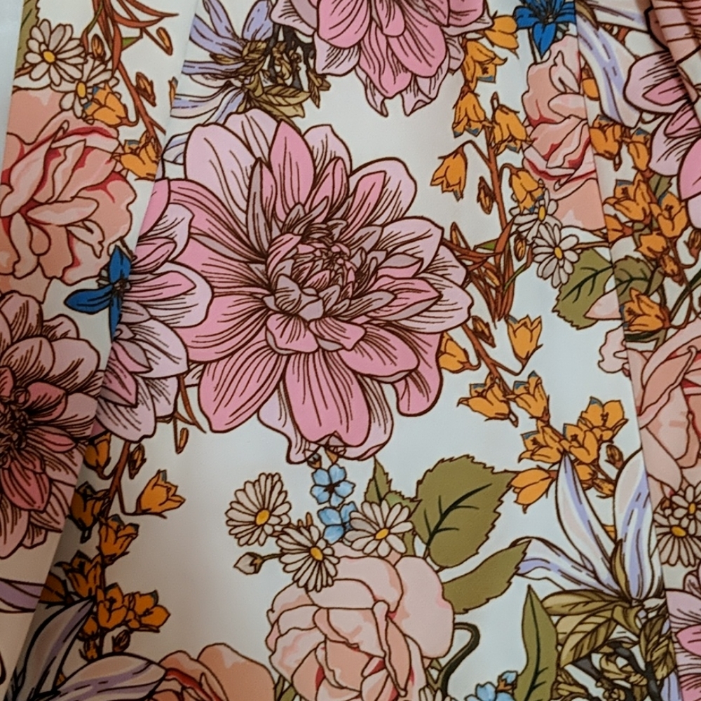 Venti6 open front  floral blazer 3/4 sleeves M - Picture 3 of 7